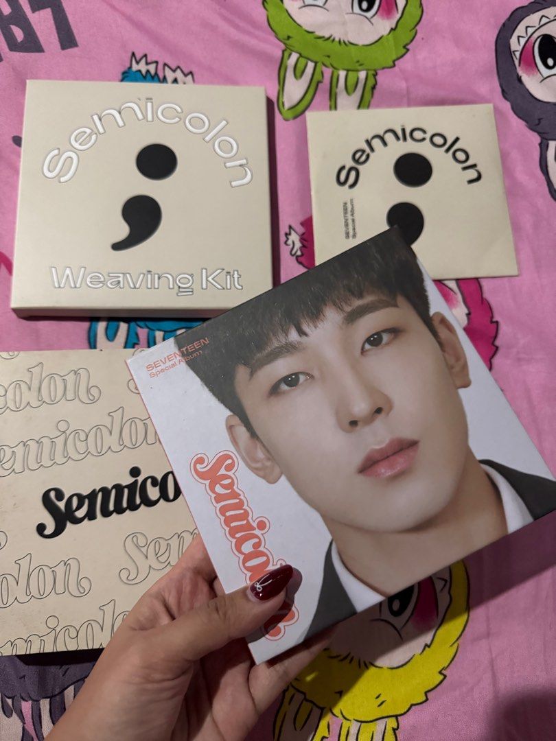 Semicolon Album [Wonwoo Version] ; (Category: CDs & DVDs) located in Las Pinas. Submitted by nmordanoso (Listing ID 1344320896, Image 3). Description: Semicolon Album [Wonwoo Version] ; 📌 Bnew condition 📌 Photobook, CD and Weaving Kit 📌 600 pesos 📌 Open for meet-up (Las Piñas, Pque and Alabang) 📌 Open for SDD (Lalamove, Grab, Angkas and Joyride) .