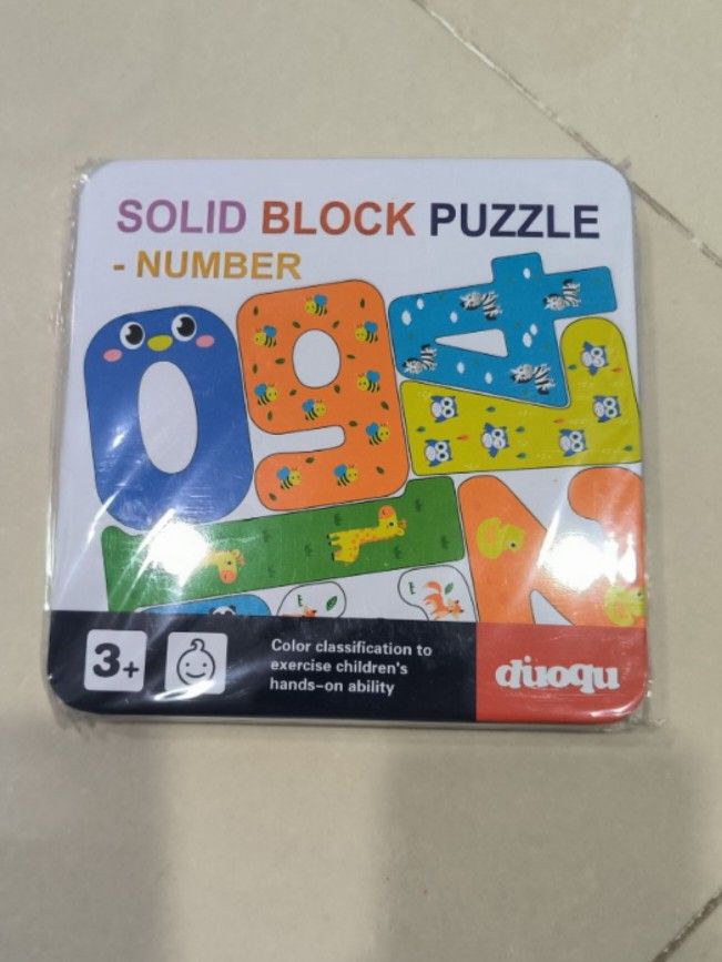 3D Solid block puzzle (Category: Infant Playtime) located in Singapore. Submitted by kevinnt (Listing ID 1344380744, Image 3). Description: - Early learning educational toys is made of environmentally friendly wood. - The edges are smooth. - Age: 3+ year old.
