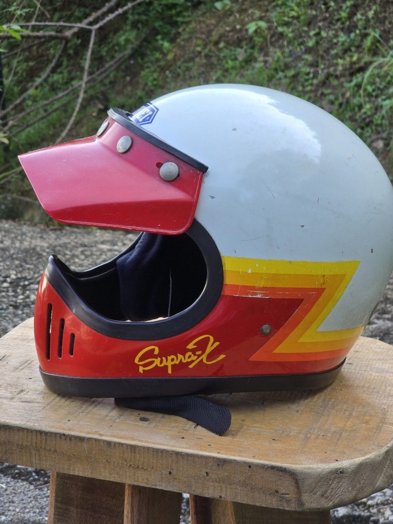 Vintage Shoei Supra-x 80s Japan Helmet, Auto Accessories on Carousell