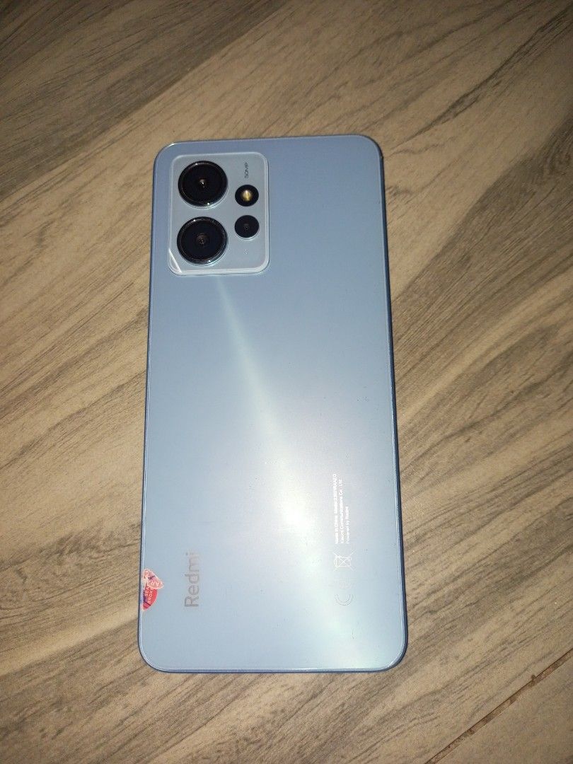 Xiaomi note 12 (Category: Xiaomi) located in Mandaluyong City. Submitted by fatimayambaoadao (Listing ID 1344275446, Image 2). Description: Xiaomi Redmi Note 12 23021RAAEG Octa core 256GB Internal 8GB RAM 6.67"AMOLED 120hz Screen Display 50MP,8MP & 2MP triple Primary Camera Fingerprint Mounted 9 Hours Idle Battlife Max brightness; No time-out Factory Unlocked Unit only 90% smooth.