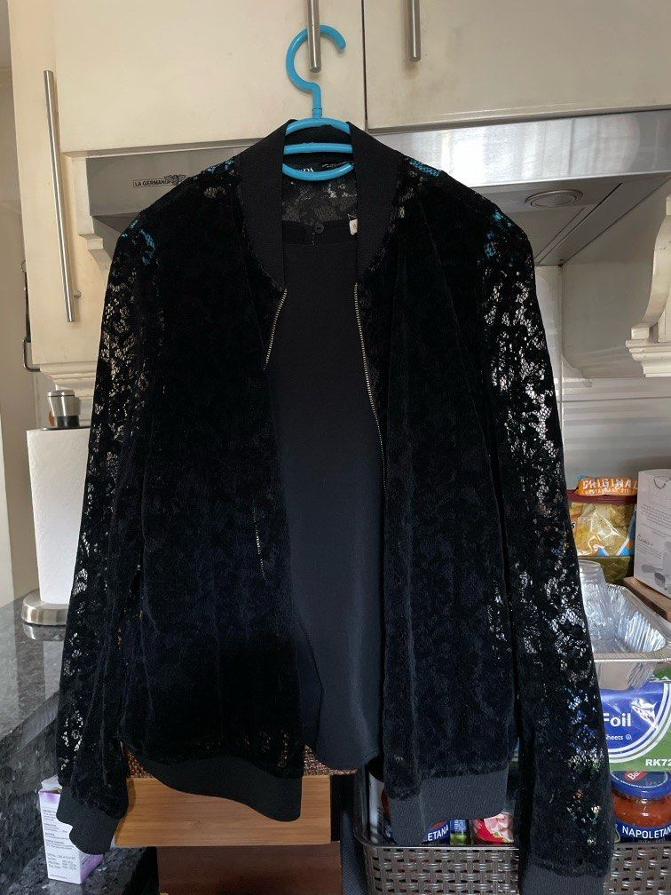 Zara Lace Black Jacket (Category: Coats, Jackets and Outerwear) located in San Juan City. Submitted by miyakaandpark (Listing ID 1344284831, Image 1). Description: .