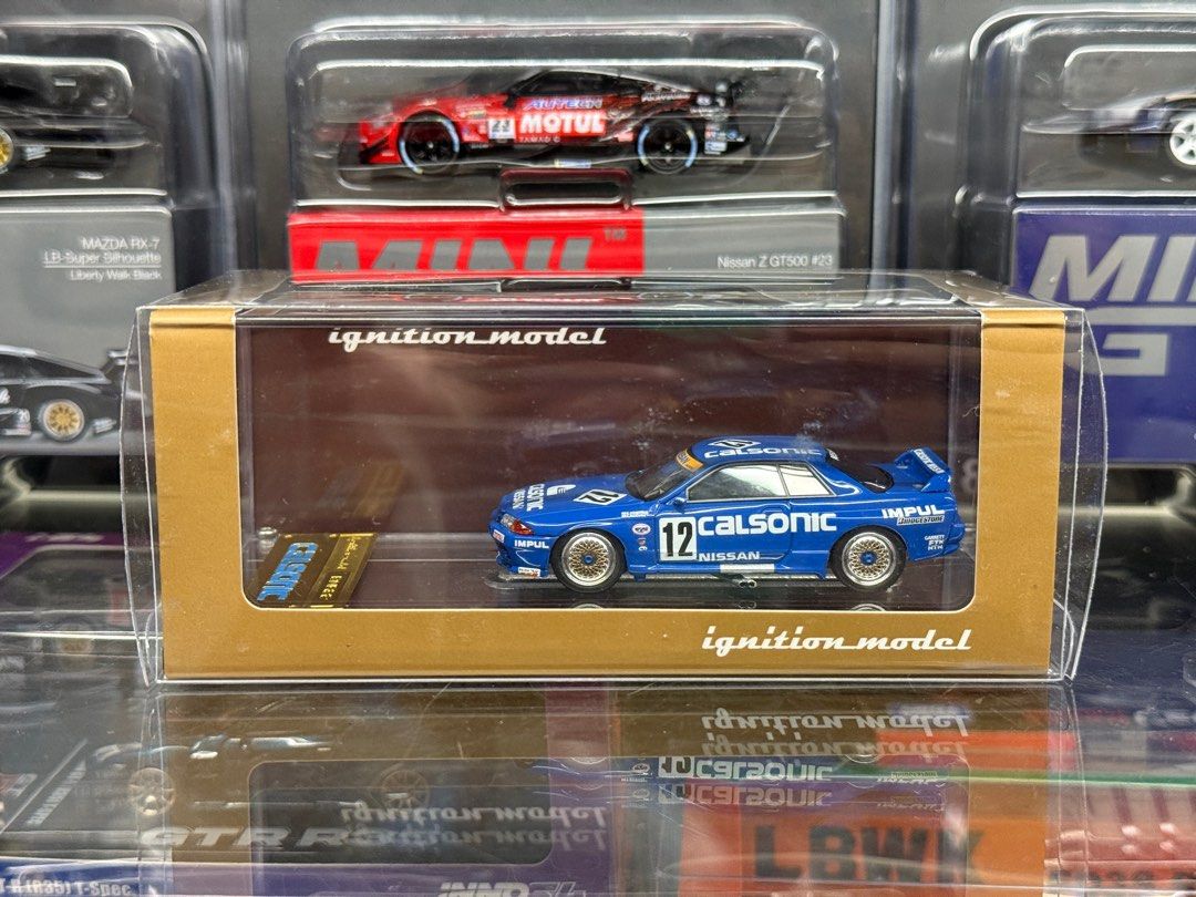 1/64 ignition model Nissan Skyline GTR R32 Calsonic 12 Blue 模型1