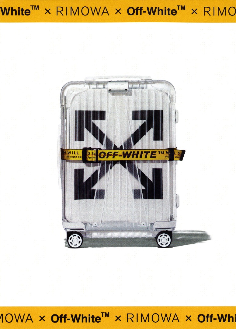 [品牌聯乘限定版] [全新未使用] RIMOWA x OFF-WHITE / See Through / Transparent / White /  36L Suitcase / Off White / 透明 / 白色 / 行李箱 (21.6吋x15.35吋)