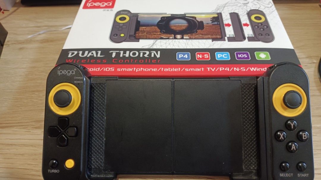 ⭐ Ipega Dual Thorn wireless controller PG 9167 Android iOS smartphone tablet Windows PC gaming game (Category: Controllers) located in Las Pinas. Submitted by benjamintravis (Listing ID 1339636885, Image 2). Description: ⭐ Ipega Dual Thorn wireless controller PG 9167 Android iOS smartphone tablet Windows PC CHECK MY OTHER ITEMS. Gcash accepted. Booking by buyer or pick-up. Please follow my profile for new items and updates. Thank you.