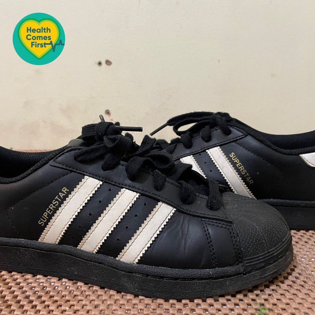 Athletic Shoe Adidas Superstar Black White 38 Adidas Superstar