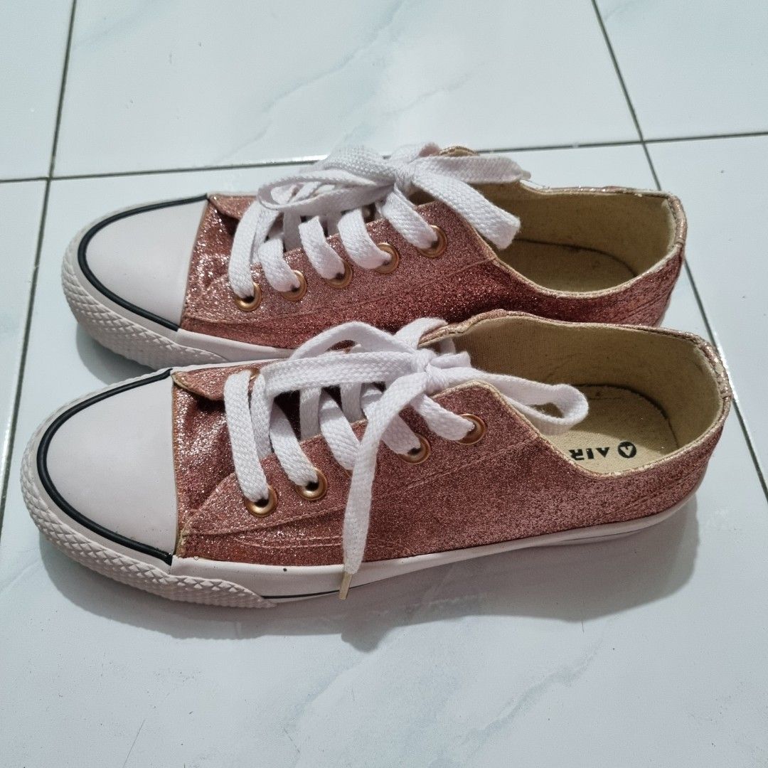 Airwalk Shoes Glitter Pink Fesyen Wanita Sepatu di Carousell