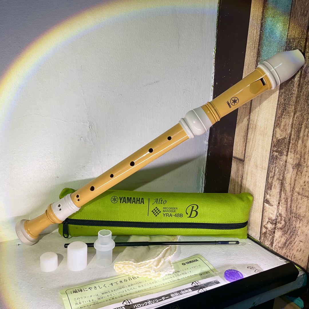 Authentic Yamaha YRA-48B Alto Recorder - Eco-Friendly Plant-Based ...