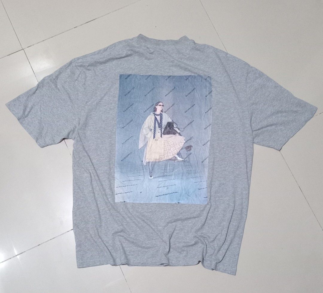BALENCIAGA 18ss Photoshoot t shirt Men s Fashion Tops Sets Tshirts Polo Shirts on Carousell