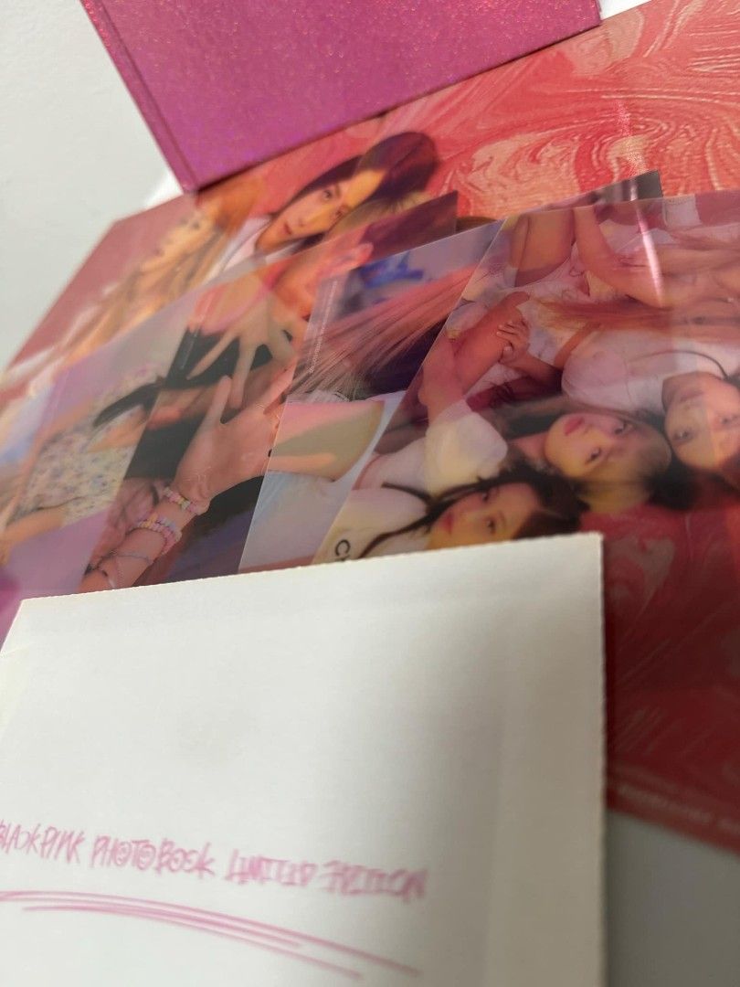 BLACKPINK Limited Edition Photobook (Category: K-Wave Merchandise) located in Manila. Submitted by kitju (Listing ID 1339587180, Image 3). Description: BLACKPINK Limited Edition Photobook - Unsealed - Complete Inclusion - ₱950 MOP: Gcash MOD: LBC, JNT, Lalamove c/o buyer (ships from Tanza, Cavite or Pasig).