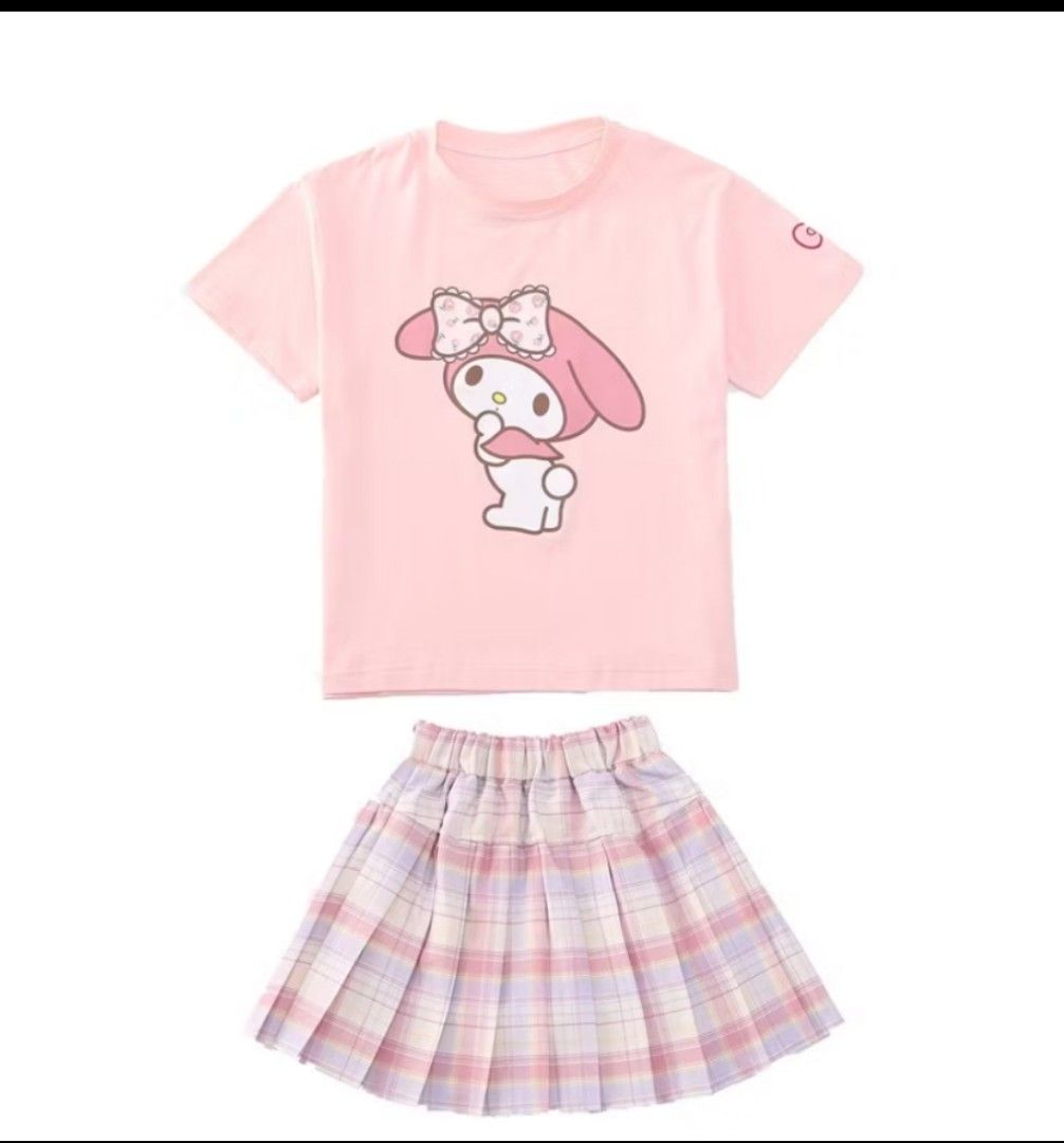 Cinnamoroll / MyMelody Skirt Set (Category: Babies & Kids Fashion) located in Taguig. Submitted by phpreaime (Listing ID 1339712158, Image 3). Description: My Melody / Cinnamoroll Skirt Set Last Price 499 Sizes Available: 120 130 140 150 160 170 Location Taguig City Pick up via Grab or Lalamove to be handled by buyer Shpee checkout also available (but different price.