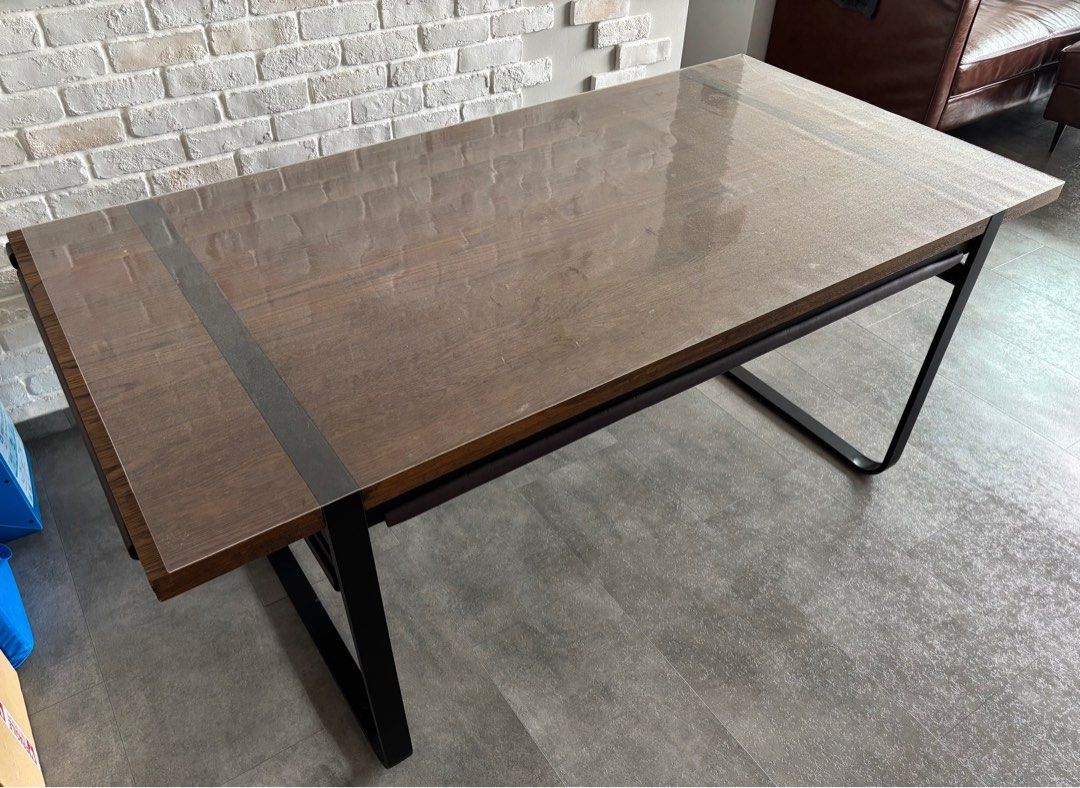 Commune Dining Table (Category: Tables & Sets) located in Singapore. Submitted by ridingtherainbow (Listing ID 1339680289, Image 1). Description: Table top covers with plastic film; in good condition Length: 180cm Depth: 90cm Height: 75cm P.S.: Item available to be collected on 16th Jan 2025..