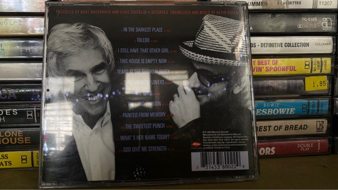 Elvis Costello with Burt Bacharach - Painted From Memory (Category: Vinyls) located in Tabaco. Submitted by cinemahilig (Listing ID 1339555503, Image 2). Description: VG+ Last price posted. Buyer shoulders shipping. Item location: Tabaco City, Albay. 09395763344.