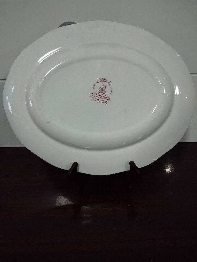 ENOCH WEDGWOOD SERVING PLATE (Category: Dinnerware & Cutlery) located in Caloocan City. Submitted by janneagustin (Listing ID 1339700210, Image 2). Description: 14" x 11" WOODLAND ✅ Decorative Plate ✅ Rare Find.