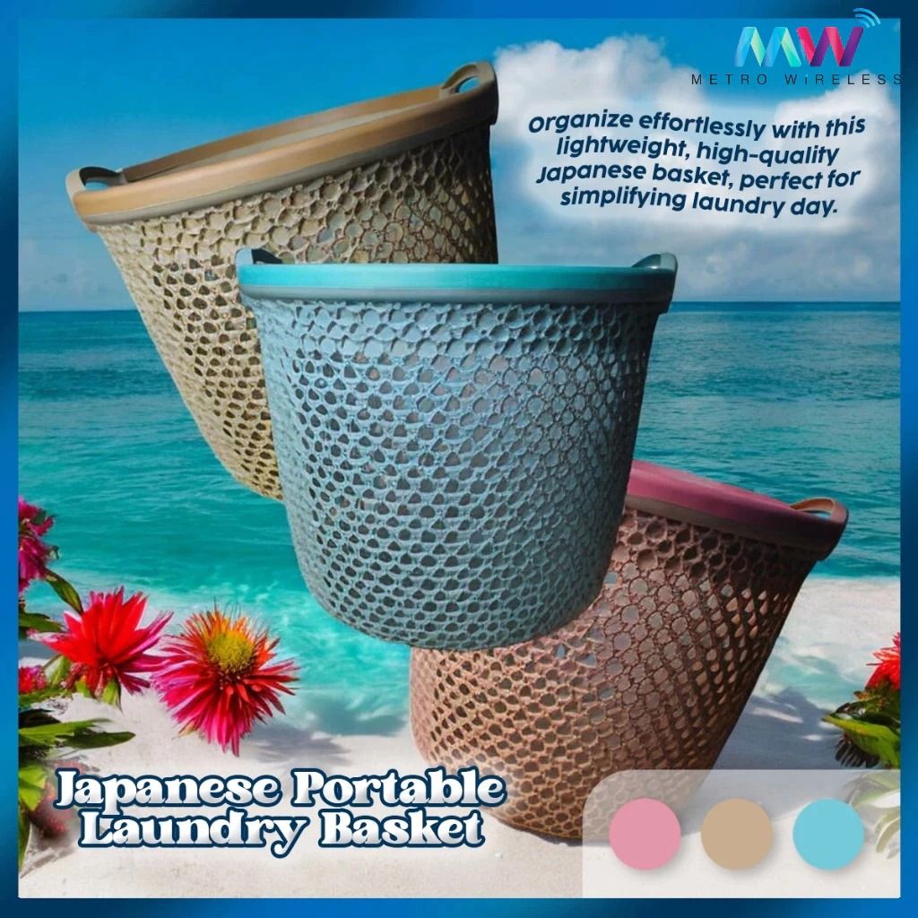 Foldable Japanese Mesh Laundry Basket – Compact and Convenient Storage Solution (Category: Laundry Baskets) located in Paranaque City. Submitted by super_9.9 (Listing ID 1339694521, Image 2). Description: Japanese Mesh Laundry Basket – Lightweight and Foldable for Easy Storage Simplify laundry day with the Japanese Mesh Laundry Basket, designed to be lightweight, breathable, and incredibly easy to store. Crafted from durable mesh, this basket all