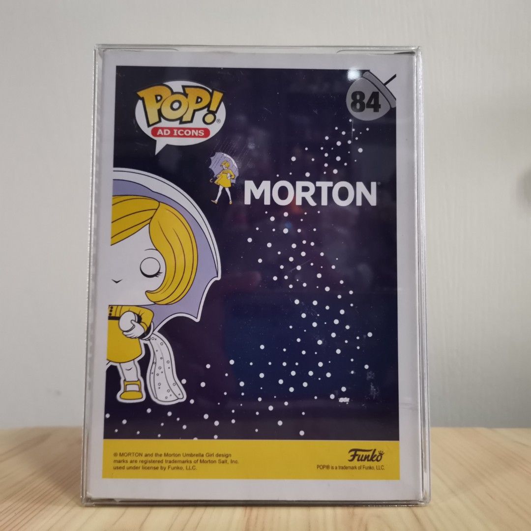 Funko Pop Morton Salt Girl 84 (Category: Designer & Blind Box Toys) located in Quezon City. Submitted by chok17 (Listing ID 1339596994, Image 3). Description: Brand new and authentic in a BOSS protector. What you see is what you get..