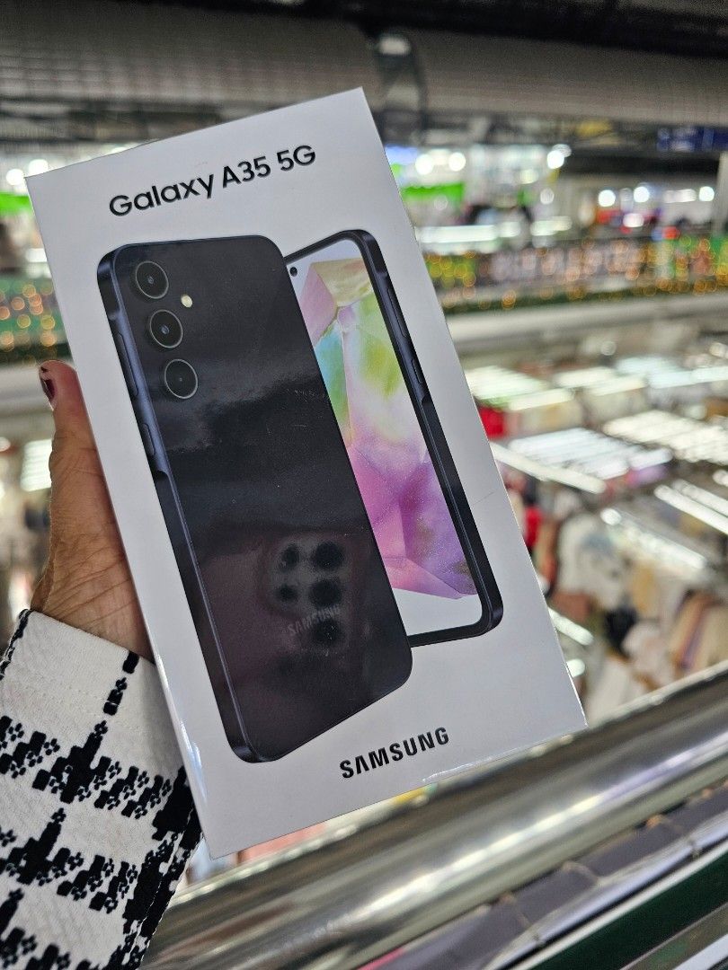 Galaxy A35 5g 128gb ' 8g ram (Category: Samsung) located in San Juan City. Submitted by AshleyandLynGeneralmerchandise (Listing ID 1339649470, Image 3). Description: Fb Page: Ashley & Lyn Mode of Payment: Cash Bank Transfer GCash & Paymaya Installment: Credit Card Ggives Home Credit Cash on Delivery Shipping Meet Up Trade In You can visit our Physical store in Stall number Y-07 Aquarium Greenhills Mall LOOK: Jenny.