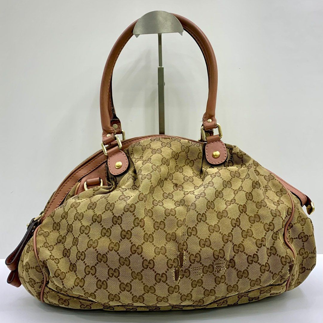 GUCCI 223974 SUKEY GG CANVAS W O STRAP TOTE BAG 247065787