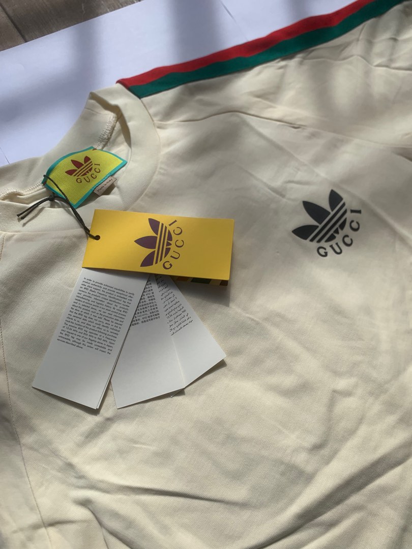 Gucci x Adidas Tee, Men's Fashion, Tops & Sets, Tshirts & Polo Shirts ...