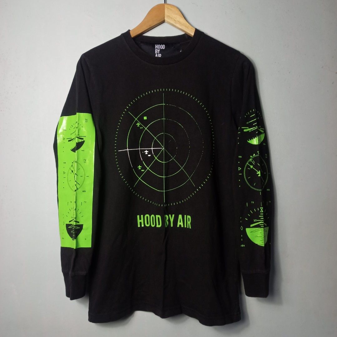 Hood by air HBA radar longsleeve Men s Fashion Tops Sets Tshirts Polo Shirts on Carousell