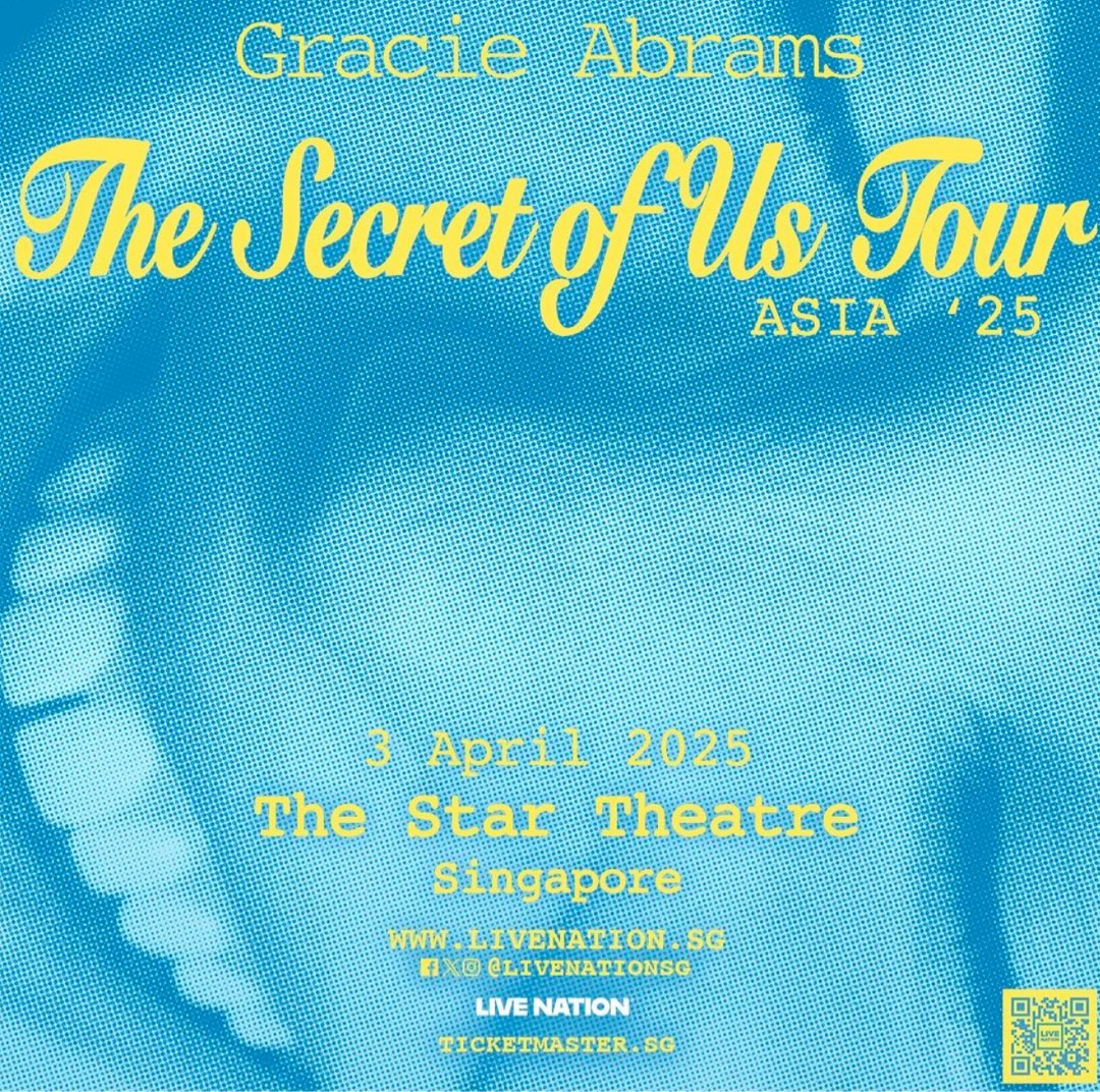 [HTB LAST CHANCE] GRACIE ABRAMS “THE SECRET OF US” TOUR IN SINGAPORE
