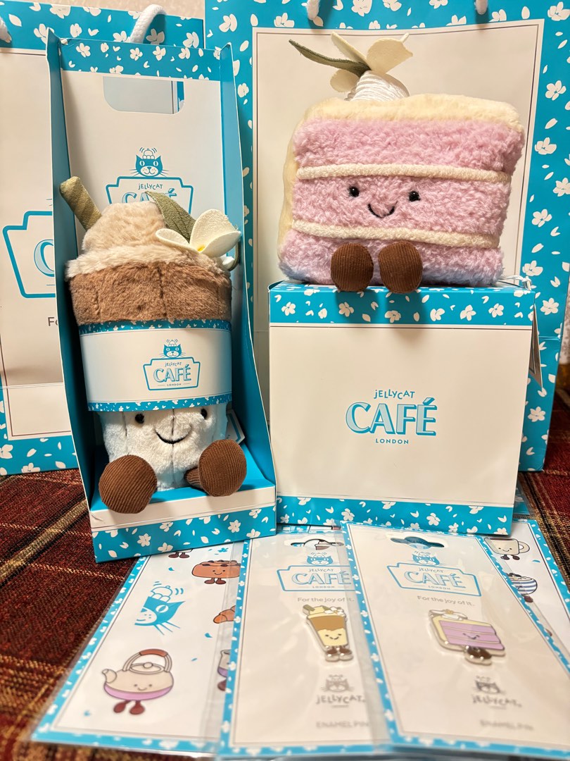 Jellycat上海限定 玉蘭拿鐵 Yulania Latte / 芋泥蛋糕 Taro cake
