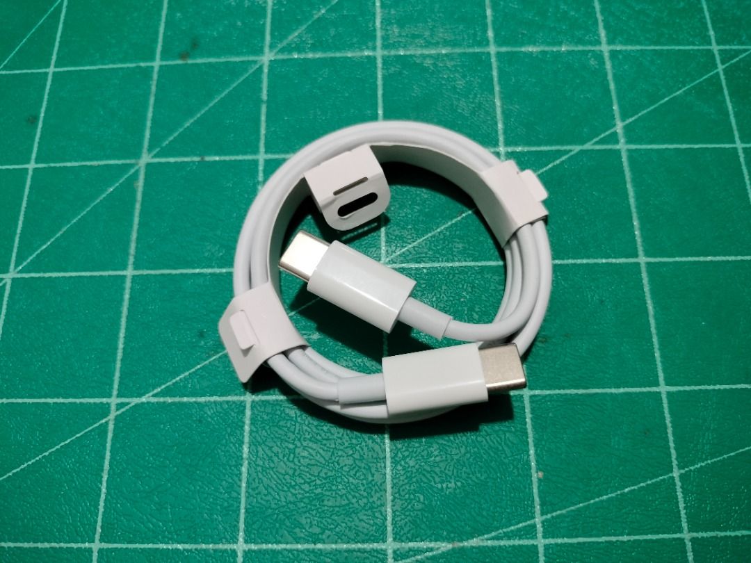 iPhone USB Type C to USB Type C Cord Cable (Category: Cables & Adaptors) located in Quezon City. Submitted by kyrex12 (Listing ID 1339605950, Image 1). Description: -data cable -1m -with 1 week warranty -accept for shipping via LALAMOVE COD(buyer's expense) -accept GCASH and MAYA payment -COMPATIBILITY IS BUYER'S RESPONSIBILITY.