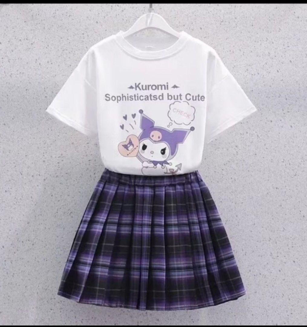 Kuromi Skirt Set (Category: Babies & Kids Fashion) located in Taguig. Submitted by phpreaime (Listing ID 1339713290, Image 3). Description: Kuromi Skirt Set White and Black 399 Last Price Brand New Sizes Available: 110 120 130 140 150 160 Location: Taguig City Pick up via Grab or Lalamove to be handled by buyer Shpee checkout available but different price..