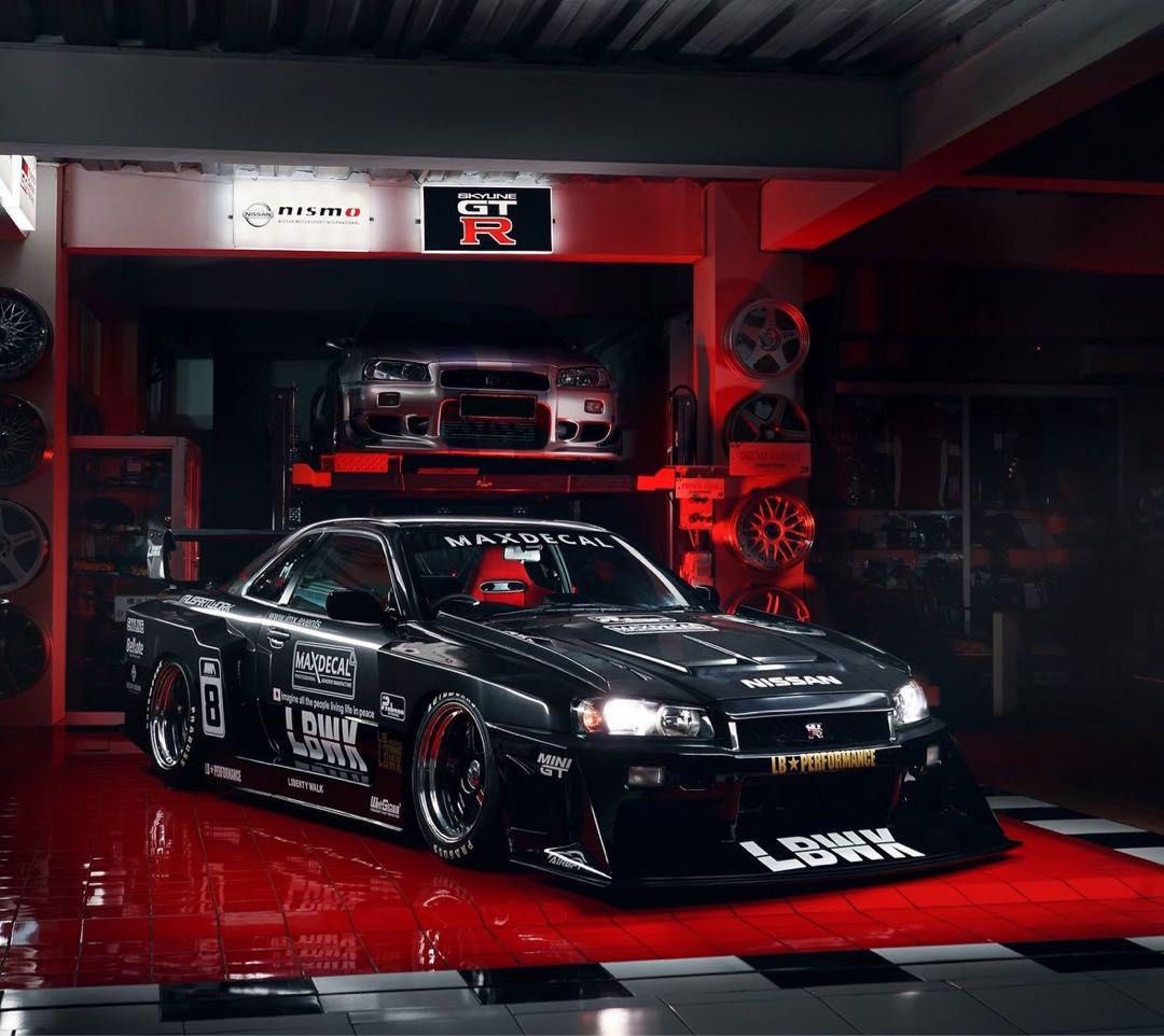 最後4盒）Mini gt #797 LBWK IMX Limited Nissan LB-ER34, 興趣及遊戲