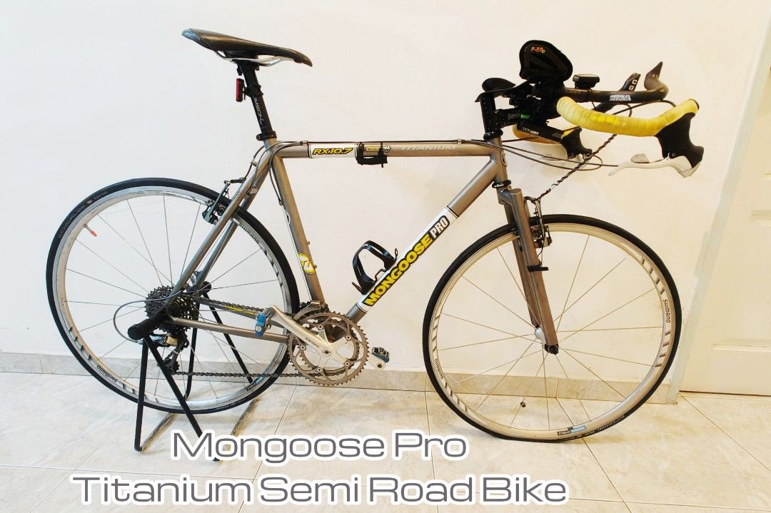 Mongoose titanium semi road bike