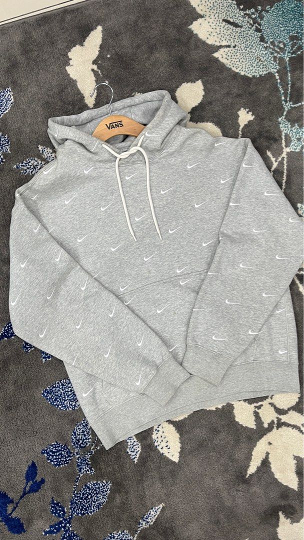 NIKE ALL OVER SWOOSH HOODIE Men s Fashion Tops Sets Hoodies on Carousell