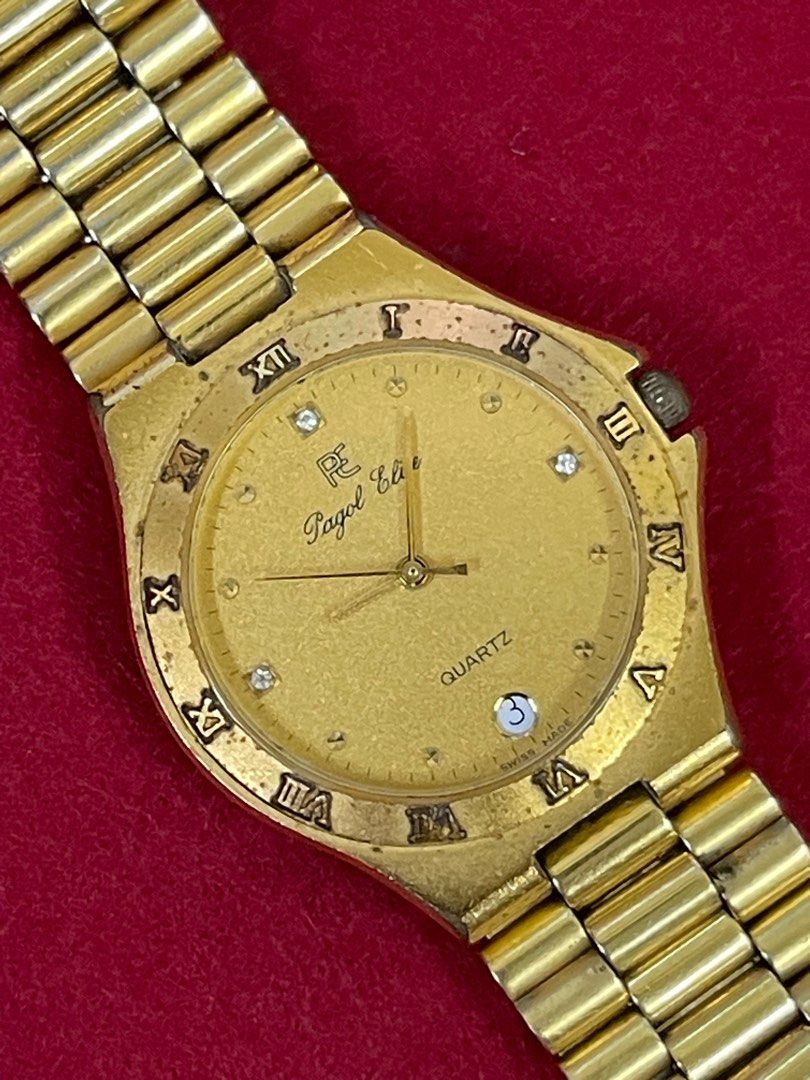 Pagol Elite Quartz Swiss Gold Plated