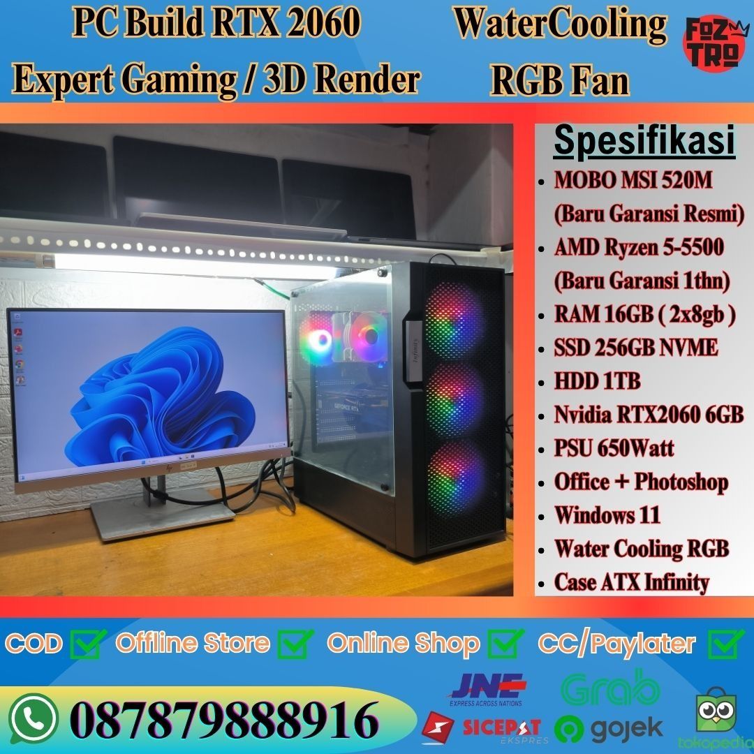 Rakit Pc Amd Ryzen 5900x Pc PC Rakit Gaming Design Ryzen 5500