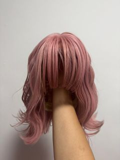 Pink wig singapore hot sale