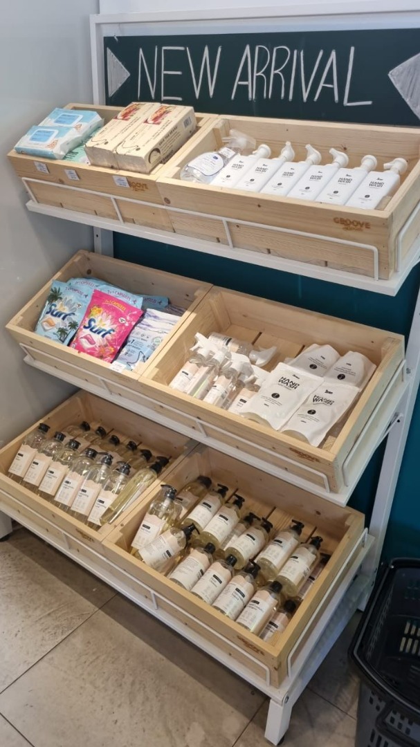 Stand Metal Racking with Signage and 6 slot for Wooden storage ...