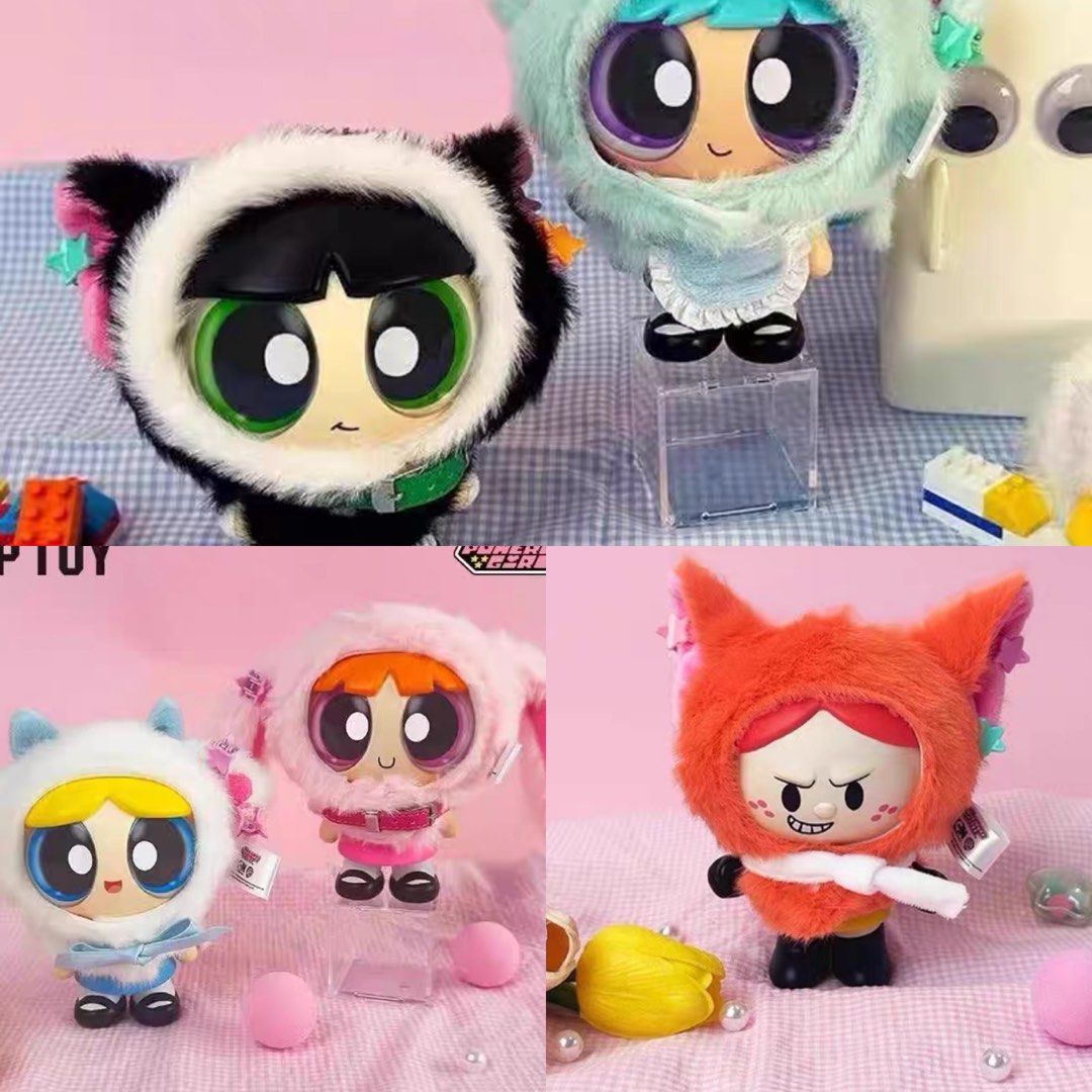 Toptoy The Powerpuff Girls Animal Cape Series / FULL SET