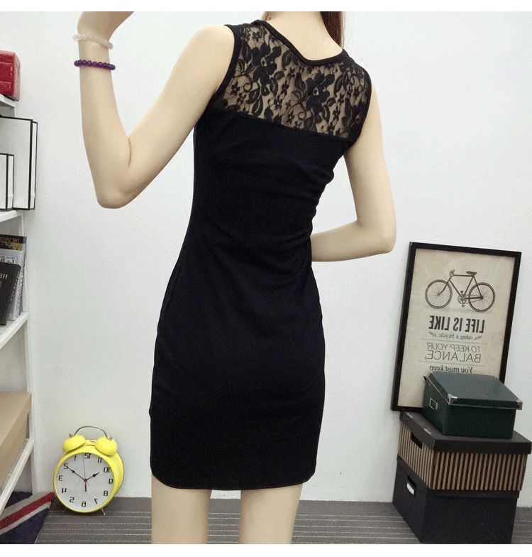 Womens black lace dress new arrivals