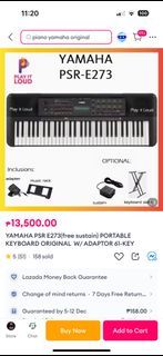 Yamaha PSR E273 Keyboard 61-Key