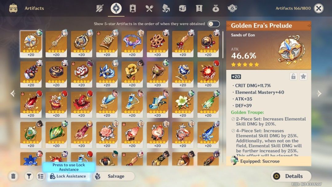 Compte Genshin Impact EU AR55 Avec 6 Personnages 5 étoiles – PC