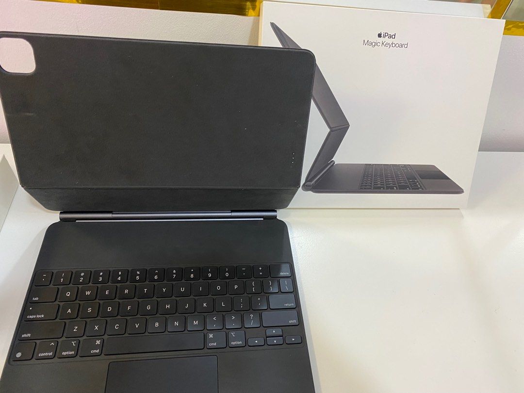 iPad Pro 12.9 Magic Keyboard Black (Category: iPad) located in Manila. Submitted by mcp3493 (Listing ID 1344539335, Image 1). Description: barely used. complete with box and Beyond the Box receipt.