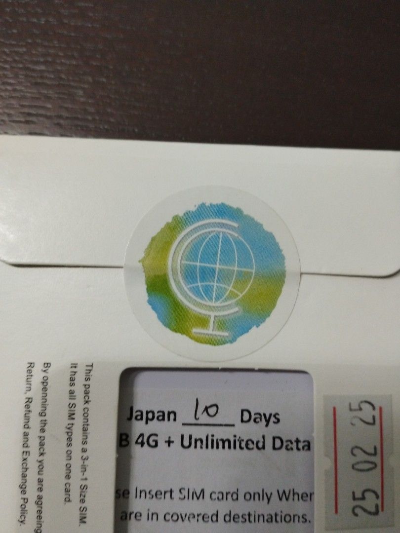 JAPAN ICC card for 10 days, Hobbies & Toys, Travel, Travel Essentials ...