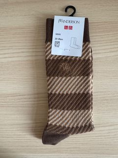 JW Anderson Uniqlo 23-25厘米 襪子 棕色條紋 啡色 襪 間條64202486542338110