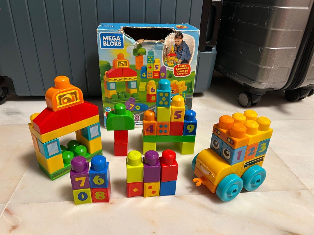 Mega Bloks 123 Counting Bus Babies Kids Infant Playtime on Carousell