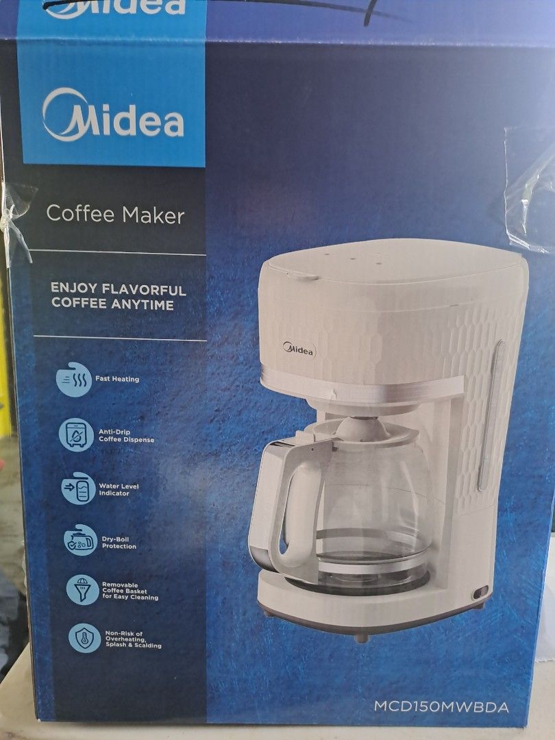Midea Coffee Maker 12cups (Category: Coffee Machines & Makers) located in Manila. Submitted by maggie54145 (Listing ID 1344471953, Image 1). Description: Midea Coffee Maker 12 cups Brand New Binuksan lang yun box to check the item 3300pesos sa Online Shop-pe.