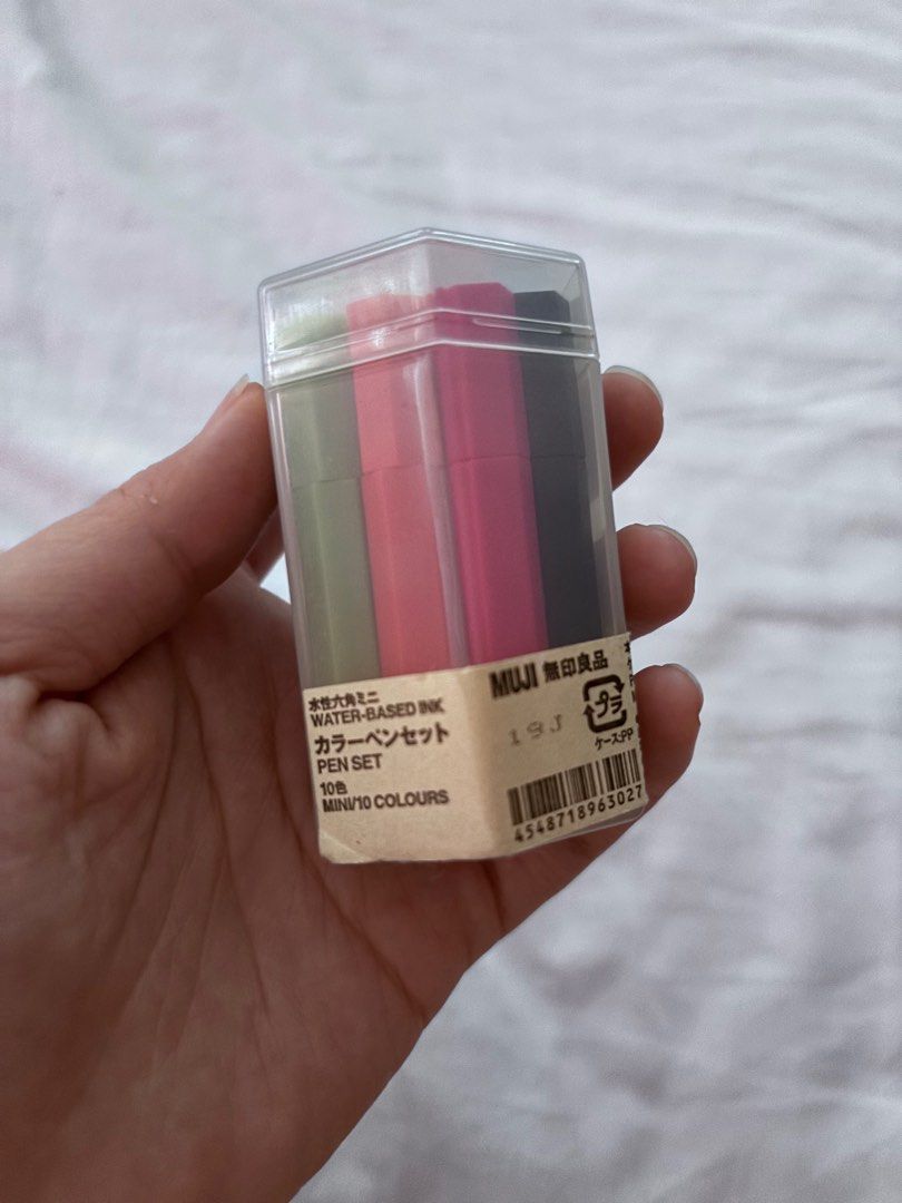 Muji water based mini 10pcs set (Category: Face Care) located in Quezon City. Submitted by shopmycloset2022 (Listing ID 1344460514, Image 1). Description: rfs:decluttering no haggling pls already selling low.