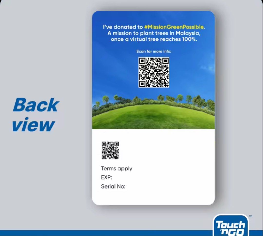 NFC Touch 'n Go Card - Special Limited Edition - Mission GreenPossible ...