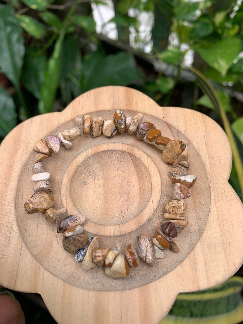 Picture Jasper Natural Stone bracelet (Category: Bracelets) located in Valenzuela. Submitted by blesssing (Listing ID 1344574477, Image 3). Description: Picture Jasper - It is a stone with the ability to strengthen the digestive system of the human body and the bile fraction. It is useful for scorpion and spider poisoning. The Brown Jasper stone is known for power and courage for personal independence. It brings abundance to those who carry it..