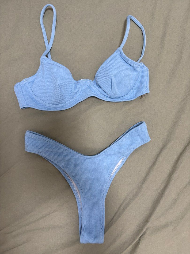 Powder Blue Swimsuit (Category: Bikinis & Swimsuits) located in Valenzuela. Submitted by calli_maki (Listing ID 1344460994, Image 1). Description: Small Used once only .