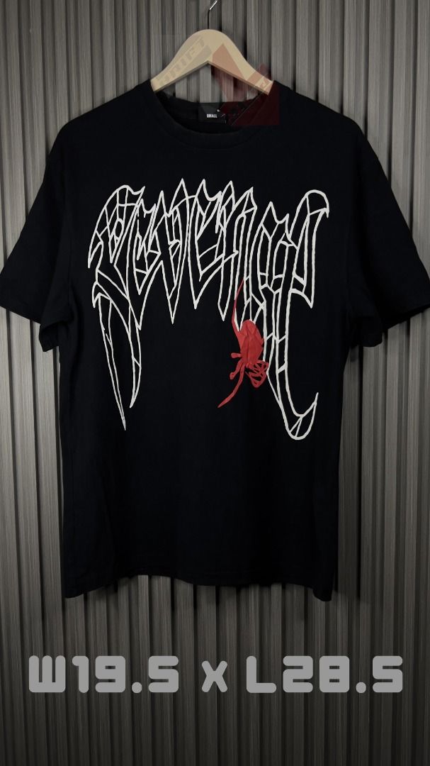 Revenge - Spider Skull Tee / Shirt (Category: Tshirts & Polo Shirts ) located in Davao. Submitted by thrftipidity (Listing ID 1344597552, Image 2). Description: 📌 Item Code: TT61 📌 Color Rate: 9.5/10 📌 Condition: Excellent 📌 Size: S on Tag 📌 Dimensions: 19.5x28.5 📌 Issue: None ⛳️ Location: Catalunan Grande, Davao City 🚚 Free Delivery within Catalunan Grande 📦 Shipping nationwide via J&T 💳 Payment First: GCash/Maya/Bank Transfer ⛔ No Canc
