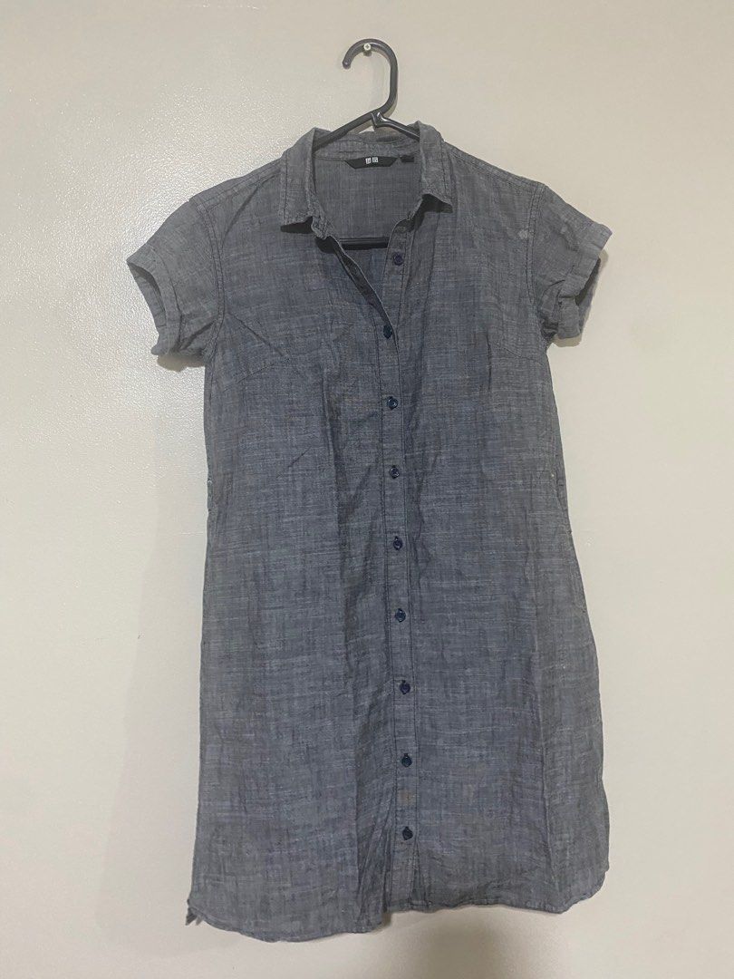Uniqlo Denim Gray Dress (Category: Dresses) located in Manila. Submitted by dough_not (Listing ID 1344589515, Image 1). Description: .