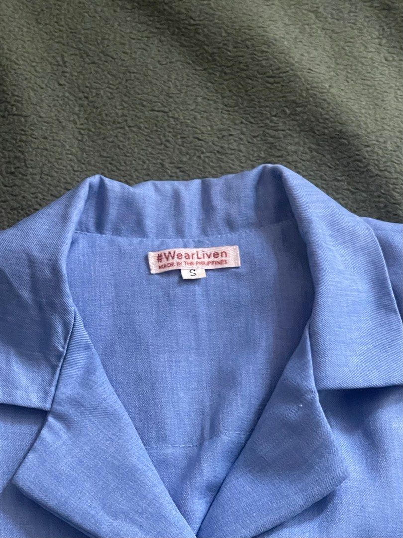 Wear Liven Lavender Linen Coords (Category: Sets or Coordinates) located in Quezon City. Submitted by vee222 (Listing ID 1344488084, Image 2). Description: Small.